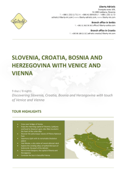 slovenia, croatia, bosnia and herzegovina with