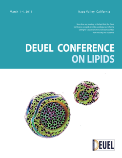 2011 -Deuel Conference Program Napa Valley, CA