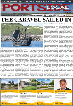 THE CARAVEL SAILED IN