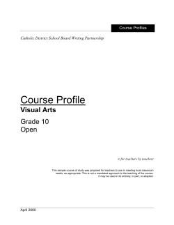 Course Profile - Curriculum Services Canada | Login