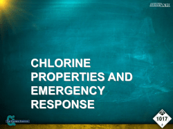 chlorine properties and emergency response