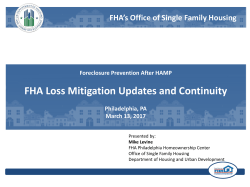 FHA HAMP - Philadelphia Fed