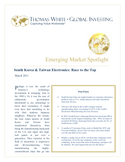South Korea and Taiwan Consumer Electronics