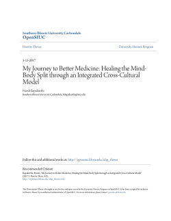 My Journey to Better Medicine: Healing the Mind-Body