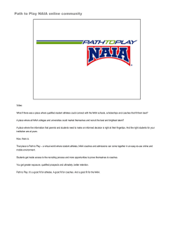 Path to Play NAIA online community