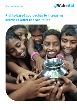 Rights-based approaches to increasing access to water