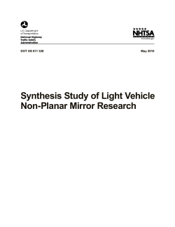 Synthesis Study of Light Vehicle Non-Planar Mirror