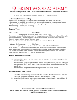 Summer Reading List 2017: 10th Grade American Literature and