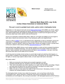 Read more - National Moth Week