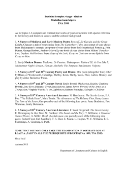 Irodalmi komplex vizsga - t&eacute;telsor Osztatlan tan&aacute;rk&eacute;pz&eacute;s TNA 3999