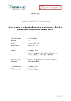 Determination of hydroxyproline content as a measure