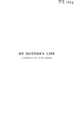 A Memoir of Mrs. S.M.I. Henry