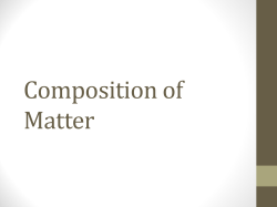 Composition of Matter