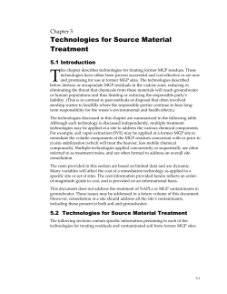 Chapter 5 - Technologies for Source Material Treatment - CLU-IN