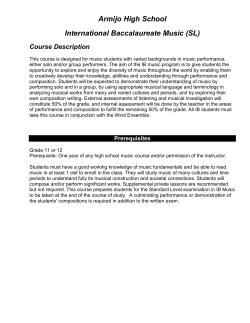 IB Music - Armijo Super Band