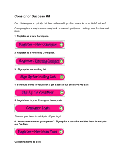 Consignor Success Kit - Foley`s Munchkin Market