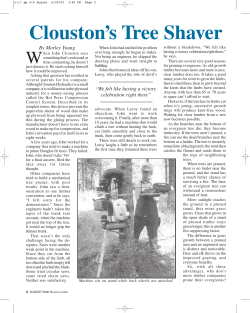Clouston`s Tree Shaver