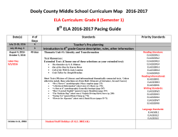ELA Sem One - Dooly County School