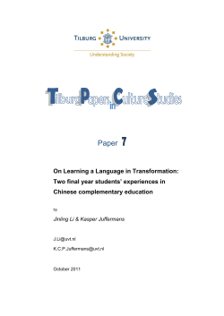 Paper 7 - On Learning a Language in
