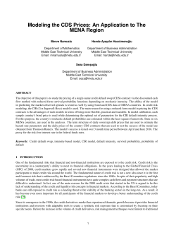 Modeling the CDS Prices: An Application to The