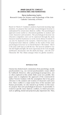 INNER DIALECTIC CONFLICT IN CHARACTERS AND