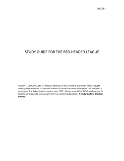 The RED-HEADED LEAGUE