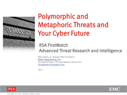 Polymorphic and Metaphoric Threats and Your Cyber