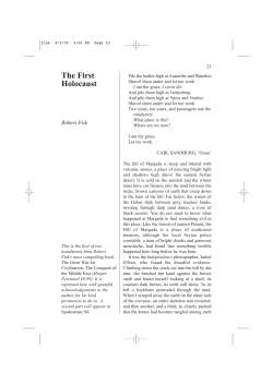 The First Holocaust