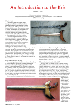 Kris - Friends of the Museums