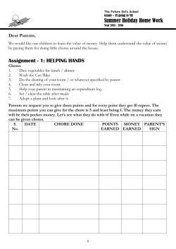 Summer Holiday Home Work Assignment - 1