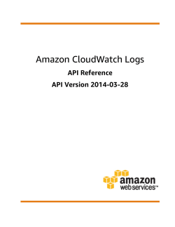 Amazon CloudWatch Logs - API Reference