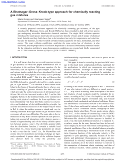 A BGK-type approach for chemically reacting gas mixtures