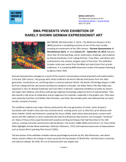 Press Release - Baltimore Museum of Art