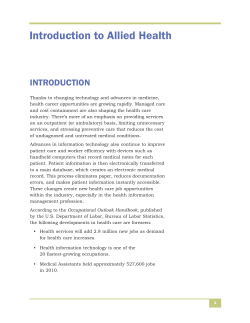 Introduction to Allied Health