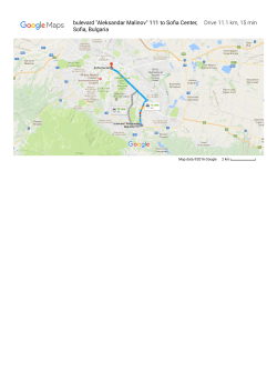 Drive 11.1 km, 15 min bulevard "Aleksandar Malinov" 111 to Soퟪ  a
