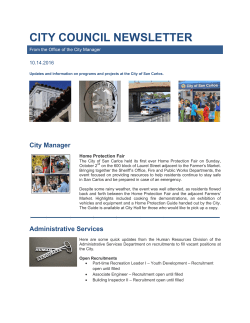 Council Newsletter - October 14, 2016