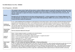 SPANISH Y8 LC3 Programme &ndash; 2015-2016 Module This module is