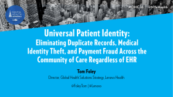 Universal Patient Identity:
