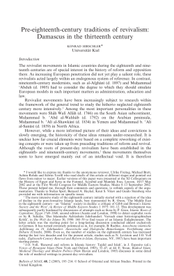 Pre-eighteenth-century traditions of revivalism