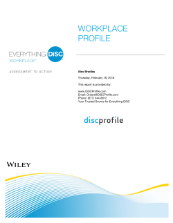 Everything DiSC Workplace Sample Profile Report