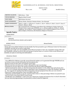 020516 School Council minutes - Waterloo Region DSB Schools