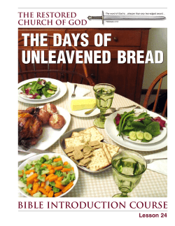 Bible Introduction Course - Lesson 24