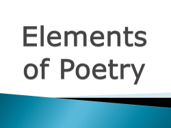 Element of Poetry Power Point