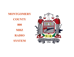 montgomery county 800 mhz radio system
