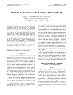Principles of Cell Mechanics for Cartilage Tissue Engineering
