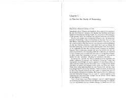 Chapter 1 A Plea for the Study of Reasoning