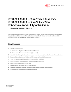 CX81801-3x/5x/6x to CX81801-7x/8x/9x Firmware Updates