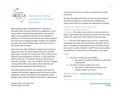 Learn from Comments, Improve your Writing