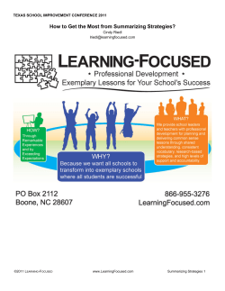 How to Get the Most from Summarizing Strategies?