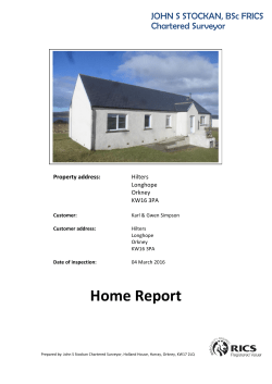 schedule 1 - Orkney Property Centre